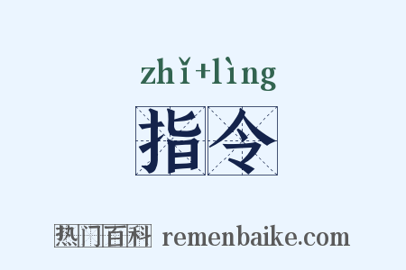 指令是什么意思的图片